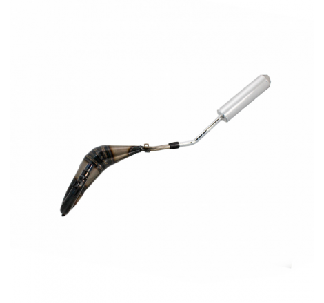 Marmitta Evok Iron Pipe saldata con silenziatore Shorty in Alluminio e Inox per Sherco SE-SM 50 08-24