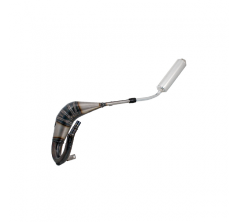 Marmitta Evok Iron Pipe saldata con silenziatore Shorty in Alluminio e Inox per Beta RR EN-SM 50 22-25