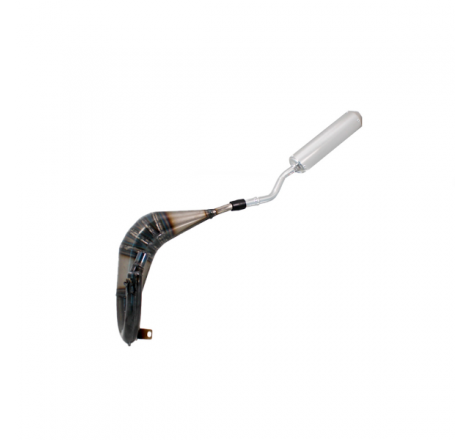 Marmitta Evok Iron Pipe saldata con silenziatore Shorty in Alluminio e Inox per Vent Baja-Derapage 50 23-25