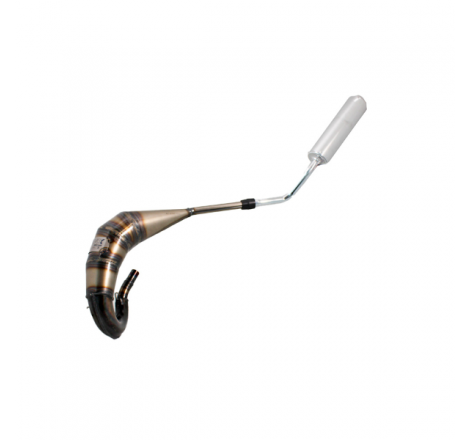 Marmitta Evok Iron Pipe saldata con silenziatore Shorty in Alluminio e Inox per Yamaha DT 50 07-13