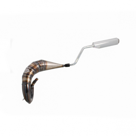 Marmitta Evok Iron Pipe saldata con silenziatore Shorty in Alluminio e Inox per Beta RR EN-SM 50 06-11