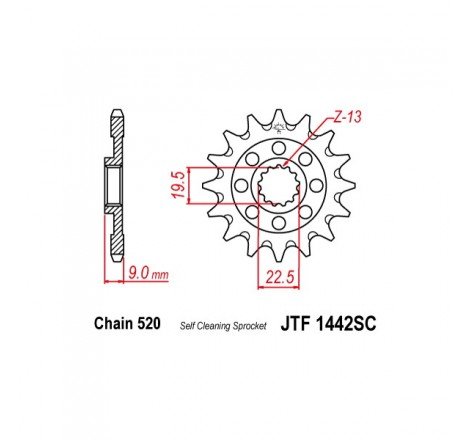 PIGNONE P520 - Z13 (DIS.00502)