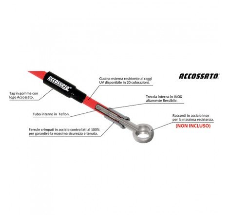 TUBO FRENO IN TRECCIA  -...