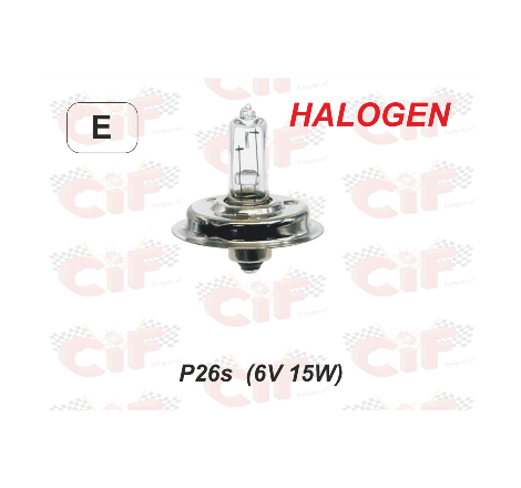 LAMPA HALOGEN 6V-15W