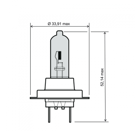 LAMPADA RMS 12V/55W H7 BLUE