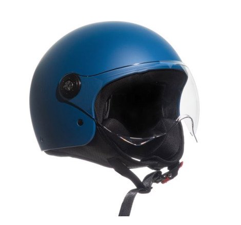 CASCO DEMI JET MONOCOLORE BLU OPACO XXL