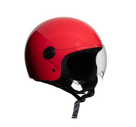 CASCO DEMI JET MONOCOLORE ROSSO NUOVO L