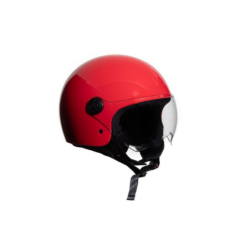 CASCO DEMI JET MONOCOLORE ROSSO NUOVO L
