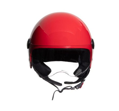 CASCO DEMI JET MONOCOLORE ROSSO NUOVO S