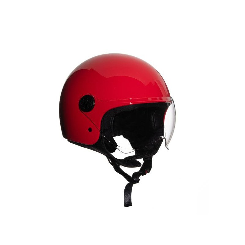 CASCO DEMI JET MONOCOLORE ROSSO NUOVO XL