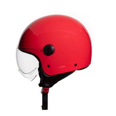 CASCO DEMI JET MONOCOLORE ROSSO NUOVO XS