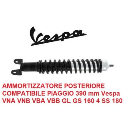 AMMORTIZZATORE POSTERIORE COMPATIBILE PIAGGIO 390 mm Vespa VNA VNB VBA VBB GL GS 160 4 SS 180