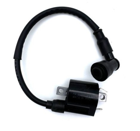 BOBINA ESTERNA COMPATIBILE SUZUKI SV 650 03-07 CON ATTACCO CANDELA 12V 3,6 Ohm - 2 FASTON CON CAVO 33 CM  INTERASSE FORI 55 MM