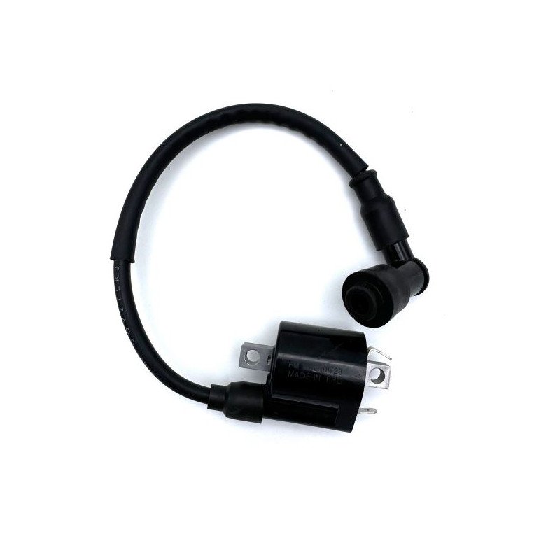 BOBINA ESTERNA COMPATIBILE SUZUKI SV 650 03-07 CON ATTACCO CANDELA 12V 3,6 Ohm - 2 FASTON CON CAVO 33 CM  INTERASSE FORI 55 MM