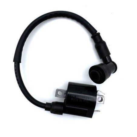 BOBINA ESTERNA COMPATIBILE SUZUKI SV 650 03-07 CON ATTACCO CANDELA 12V 3,6 Ohm - 2 FASTON CON CAVO 33 CM  INTERASSE FORI 55 MM