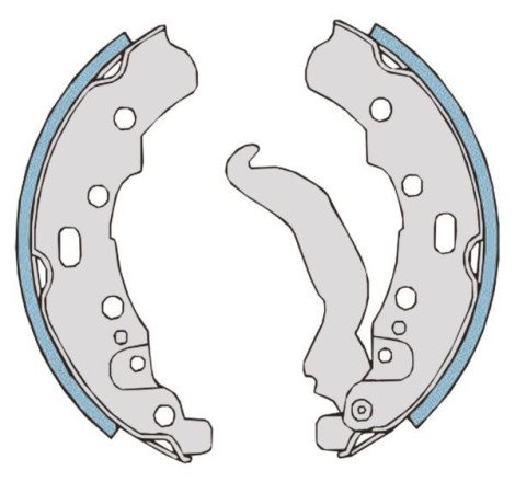 SERIE GANASCE 6 PZ ANTERIORI E POSTERIORI COMPATIBILI APE 602 703 R.O. 154991 MIS 190X47