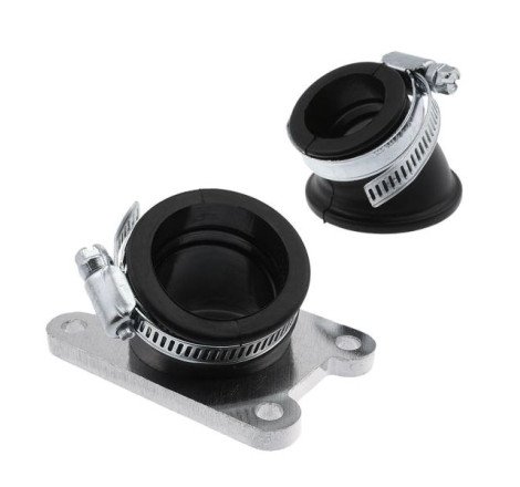 COLLETTORE ASPIRAZIONE 2 PZ COMPATIBILE MINARELLI AM6 PER MOTO, CROSS, ENDURO