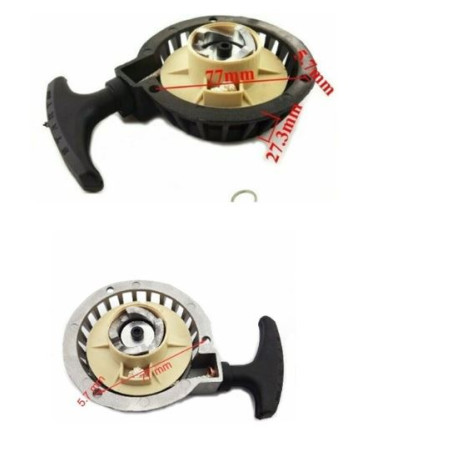 CARTER AVVIAMENTO A STRAPPO EASY START ALLUMINIO PER MINIQUAD, ATV, MINICROSS MIS 77*27.3*5.3 mm