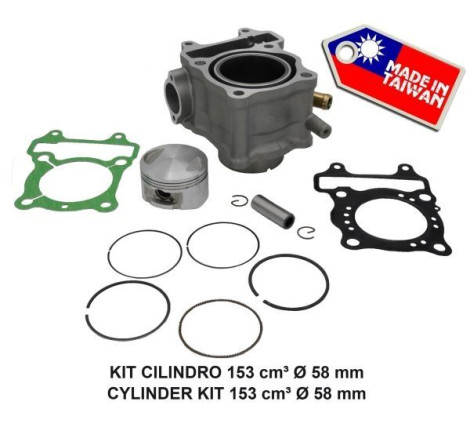 KIT CILINDRO MADE IN TAIWAN COMPATIBILE HONDA SH 150 01-12 CON GUARNIZIONE GRADO A++