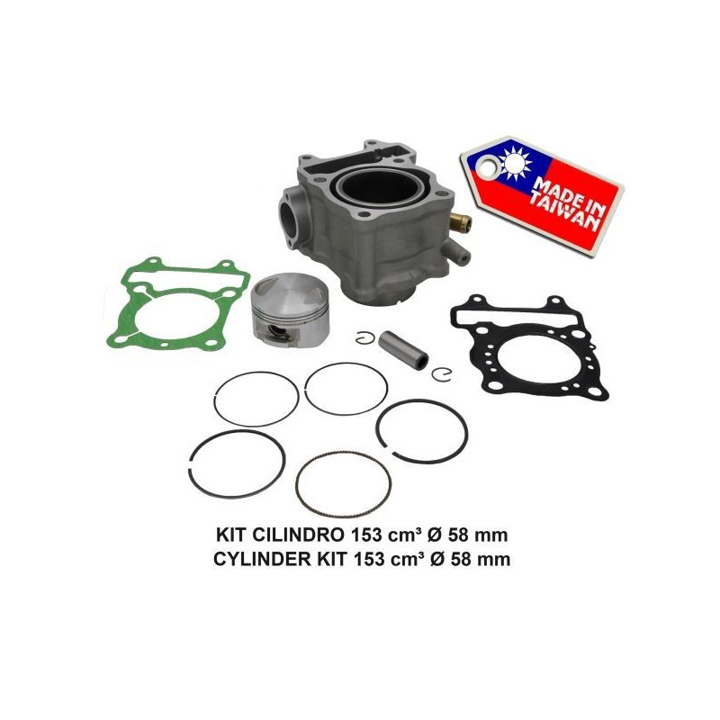 KIT CILINDRO MADE IN TAIWAN COMPATIBILE HONDA SH 150 01-12 CON GUARNIZIONE GRADO A++
