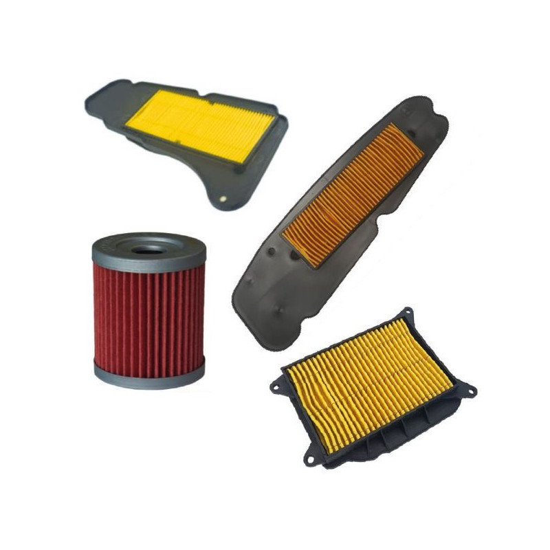 KIT FILTRI COMPLETO COMPATIBILE YAMAHA MAJESTY X MAX 400(FO71018 + FA70028 + FA70029 + FA70074)