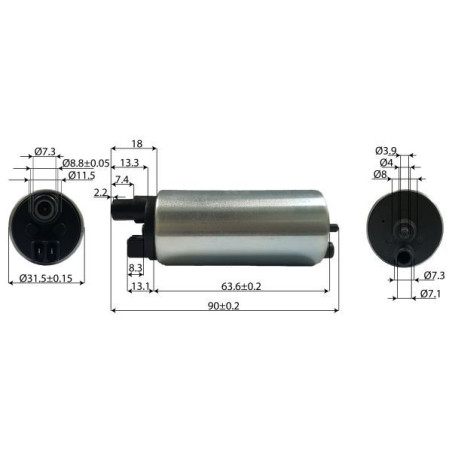 POMPA BENZINA CARBURANTE COMPATIBILE HONDA SH 125 150 N.O.16730-KTF-640 - KYMCO PEOPLE 125-200-300 N.O 00117309