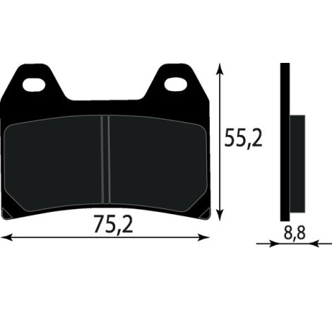 PASTIGLIE FRENO ORGANICHE COMPATIBILE DUCATI MONSTER 800 ANT.
