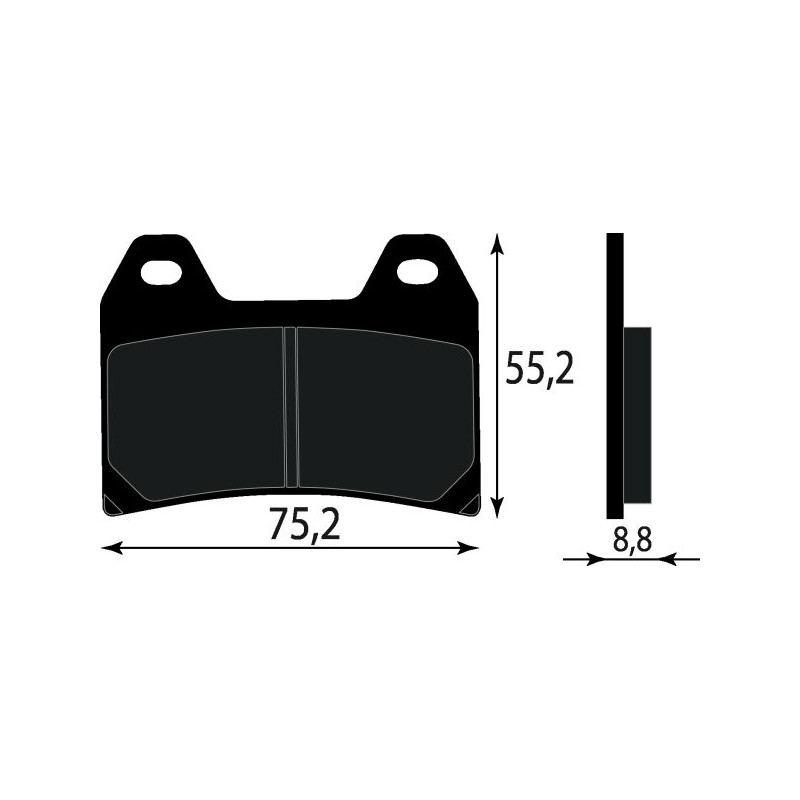 PASTIGLIE FRENO ORGANICHE COMPATIBILE DUCATI MONSTER 800 ANT.