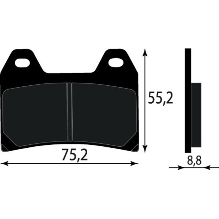 PASTIGLIE FRENO ORGANICHE COMPATIBILE DUCATI MONSTER 800 ANT.