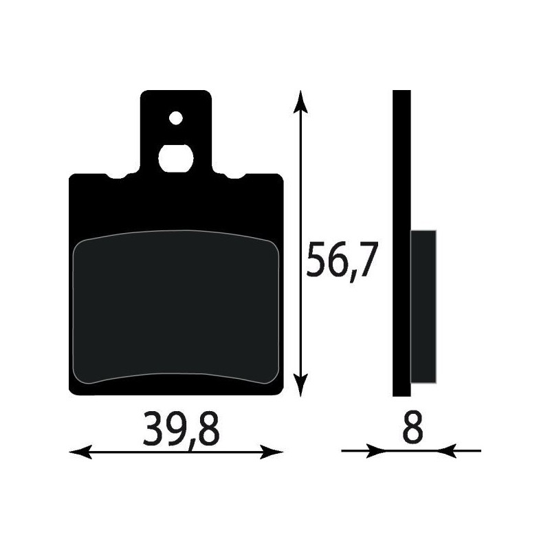 PASTIGLIE FRENO ORGANICHE COMPATIBILE APRILIA LEONARDO 125 150 ANT.