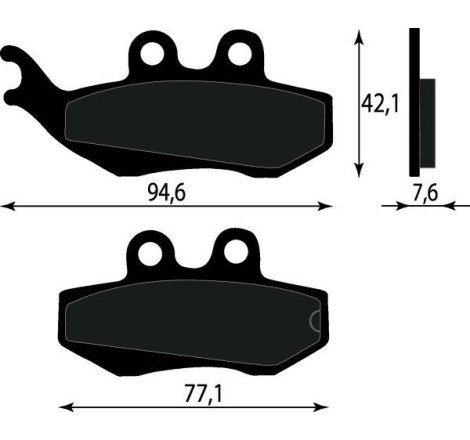 PASTIGLIE FRENO ORGANICHE COMPATIBILE HONDA PHANTOM 125 250 ANT.