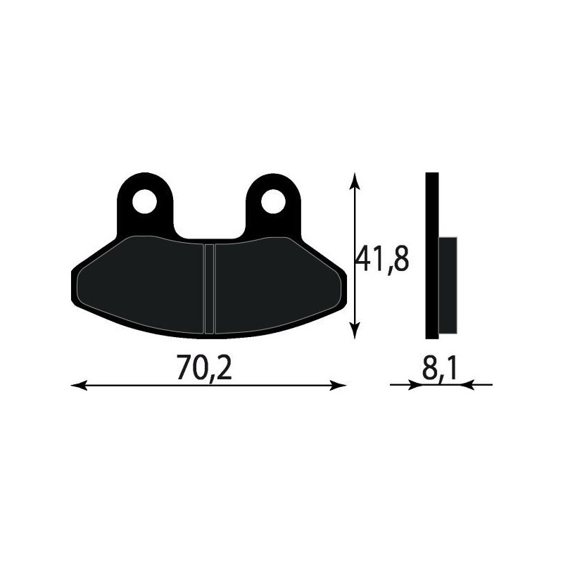 PASTIGLIE FRENO ORGANICHE COMPATIBILE SYM JOYRIDE 125 200 ANT.