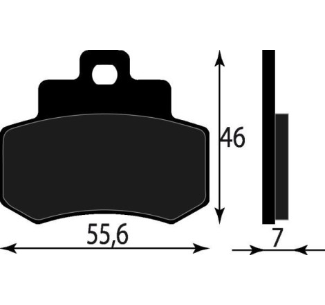 PASTIGLIE FRENO ORGANICHE COMPATIBILE KYMCO GRAND DINK 250 POST