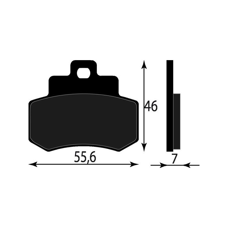 PASTIGLIE FRENO ORGANICHE COMPATIBILE KYMCO GRAND DINK 250 POST