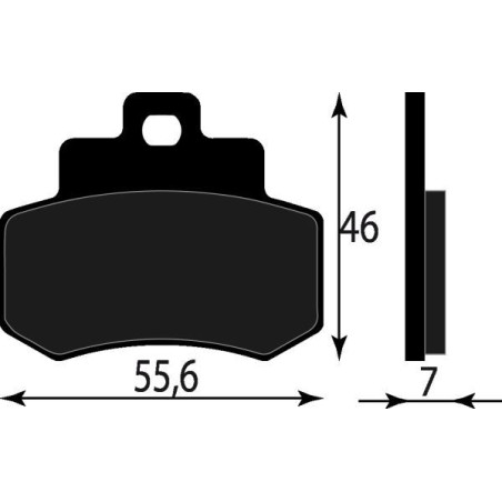 PASTIGLIE FRENO ORGANICHE COMPATIBILE KYMCO GRAND DINK 250 POST