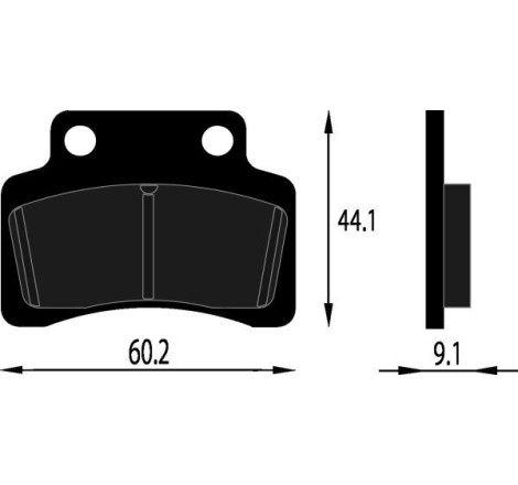 PASTIGLIE FRENO ORGANICHE COMPATIBILE KYMCO HEROISM 50 ANT