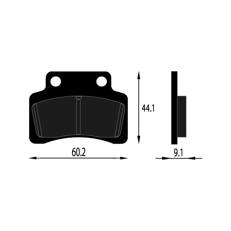 PASTIGLIE FRENO ORGANICHE COMPATIBILE KYMCO HEROISM 50 ANT