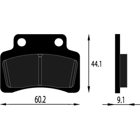 PASTIGLIE FRENO ORGANICHE COMPATIBILE KYMCO HEROISM 50 ANT