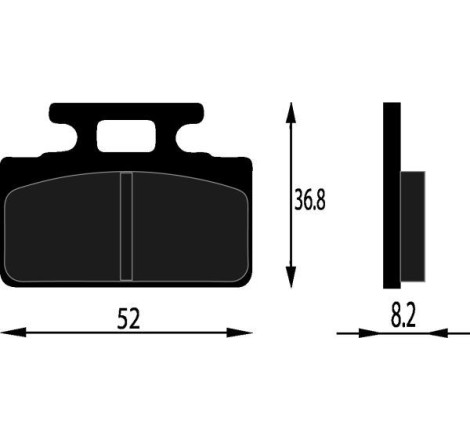 PASTIGLIE FRENO ORGANICHE COMPATIBILE SYM MIO 50 ANT