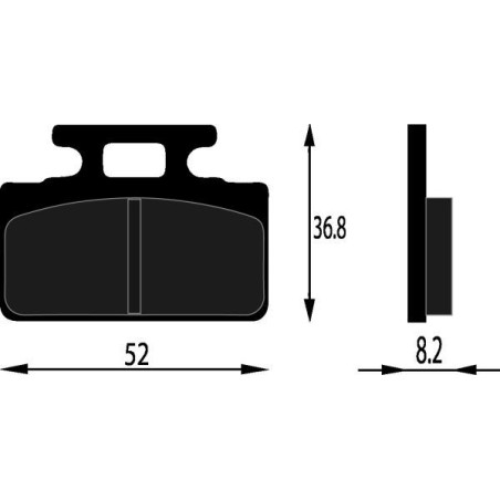 PASTIGLIE FRENO ORGANICHE COMPATIBILE SYM MIO 50 ANT