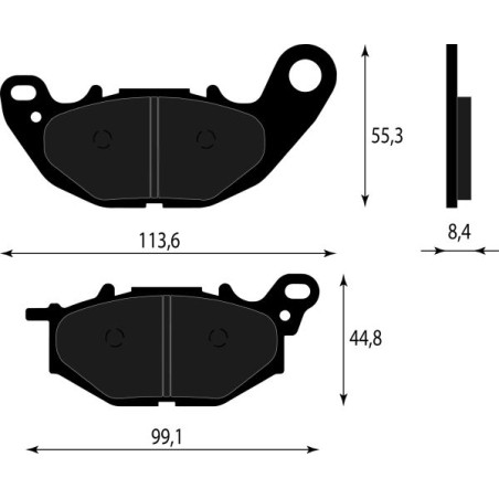 PASTIGLIE FRENO ORGANICHE COMPATIBILE YAMAHA X MAX 125 300 2018 ANT