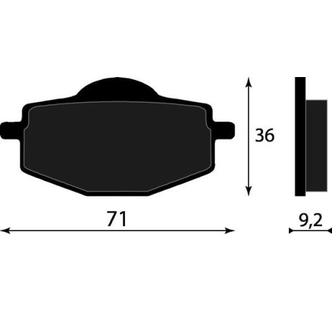 PASTIGLIE FRENO ORGANICHE COMPATIBILE YAMAHA GILERA