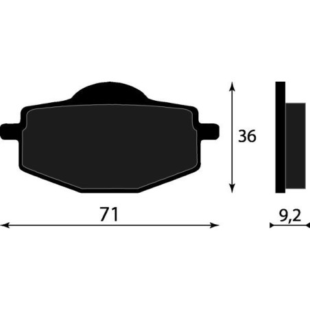 PASTIGLIE FRENO ORGANICHE COMPATIBILE YAMAHA GILERA