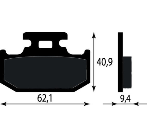 PASTIGLIE FRENO ORGANICHE COMPATIBILE KAWASAKI KLX 250 650 POST