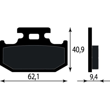 PASTIGLIE FRENO ORGANICHE COMPATIBILE KAWASAKI KLX 250 650 POST