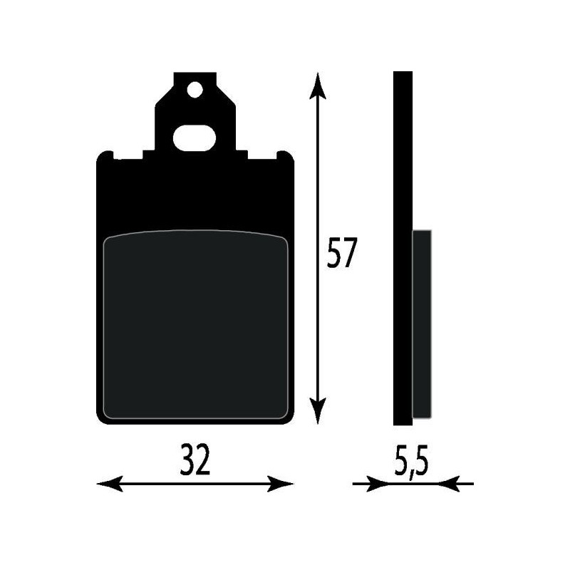 PASTIGLIE FRENO ORGANICHE COMPATIBILE PIAGGIO FREE 50 ANT