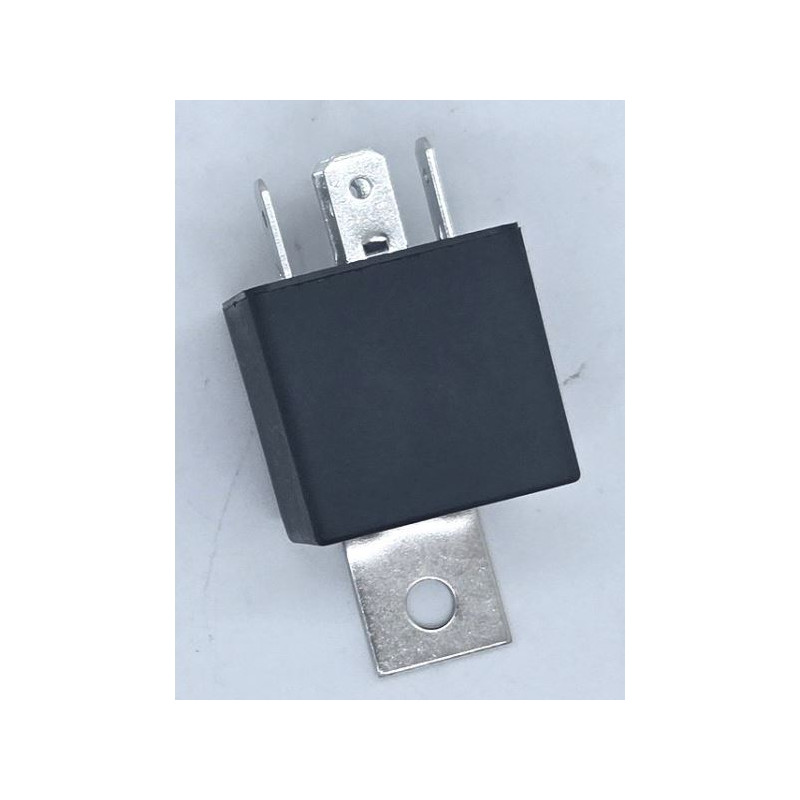 RELE' LUCI 12V-40A (2X20A), 5 FASTON MEDI DOPPIA USCITA CON STAFFA