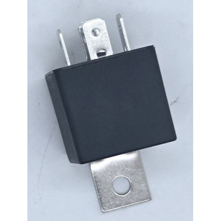 RELE' LUCI 12V-40A (2X20A), 5 FASTON MEDI DOPPIA USCITA CON STAFFA