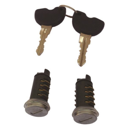 KIT SERRATURA 2 CILINDRETTI 2 CHIAVI COMPATIBILE VESPA n.o. 573905