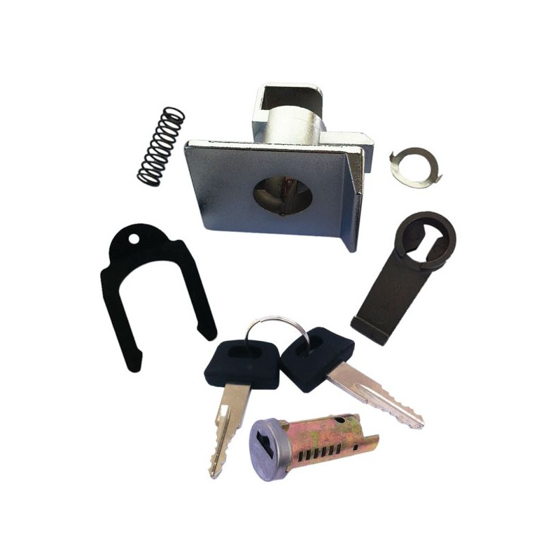 KIT CORPO SERRATURA BAULETTO COMPLETO COMPATIBILE PIAGGIO E VESPA SE64007+ SE64005
